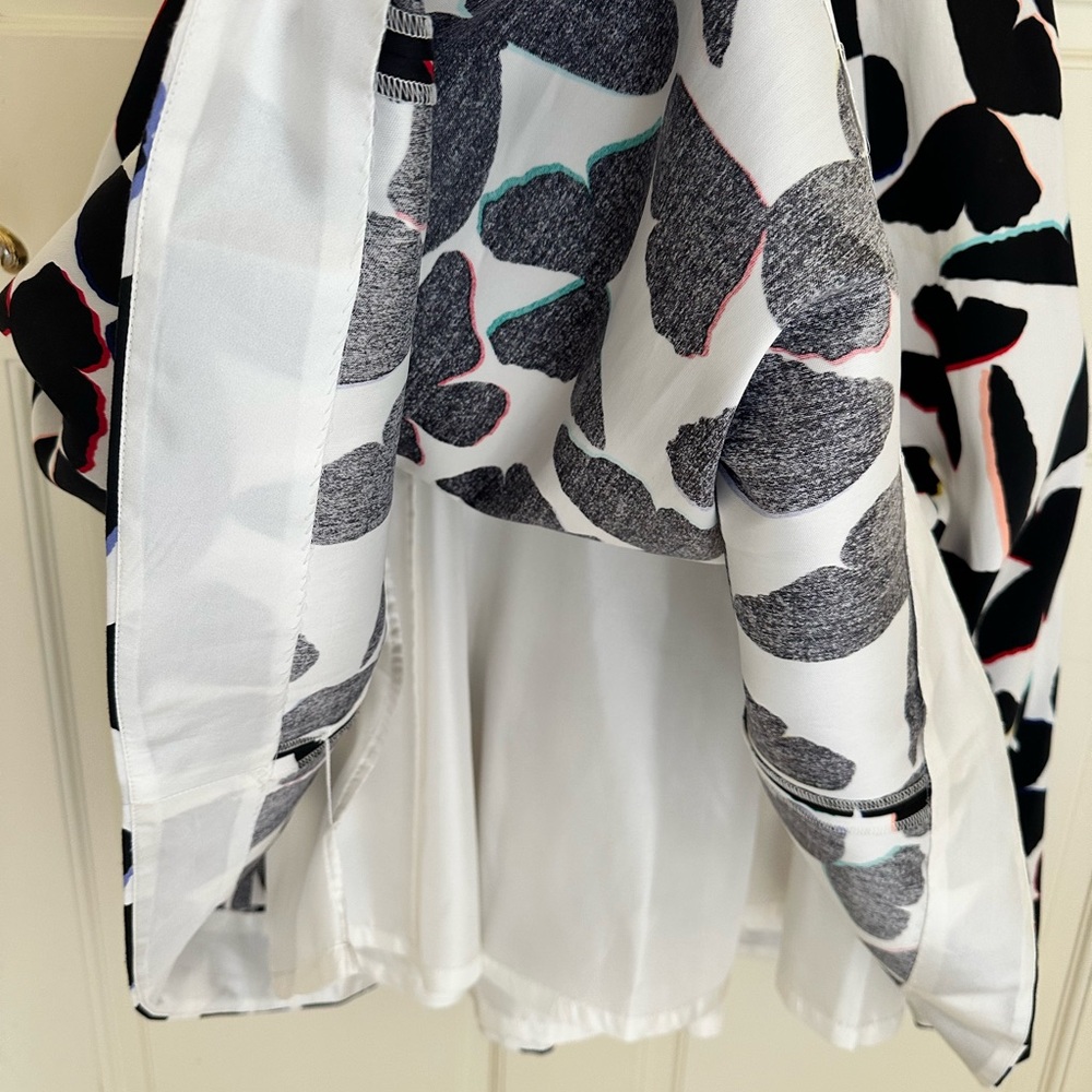 Kate Spade Black and White Butterfly Midi Dress Size 10 - Picture 11 of 13